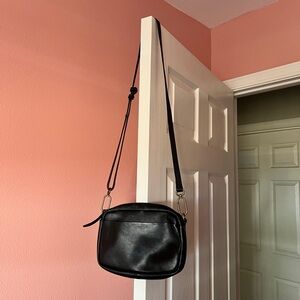 Black Leather Madewell Crossbody Purse